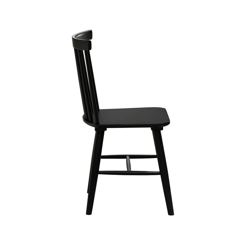 crown and birch eatons dining chair black side