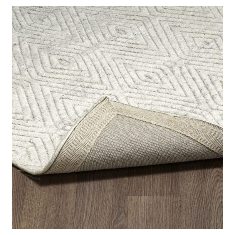 crown and birch estelle wool rug ivory backing