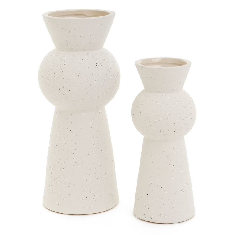 crown and birch giotto textured vase set