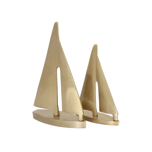 Golden Sailboats | Set of 2