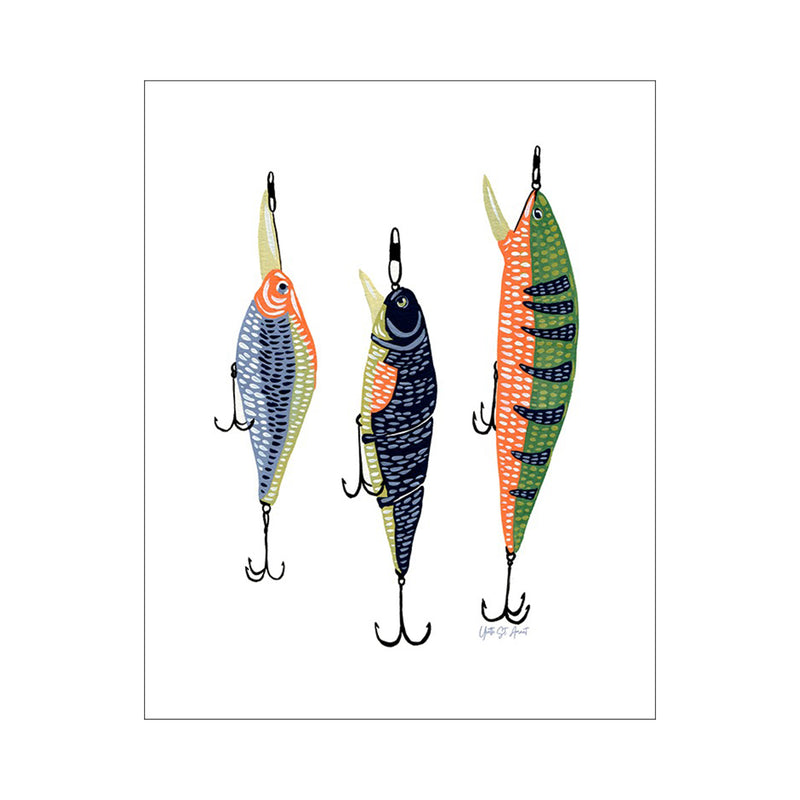 crown and birch gone fishing canvas wrap front