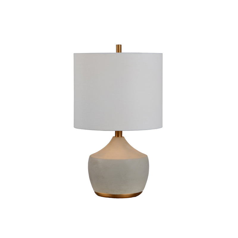 crown and birch helix table lamp light on