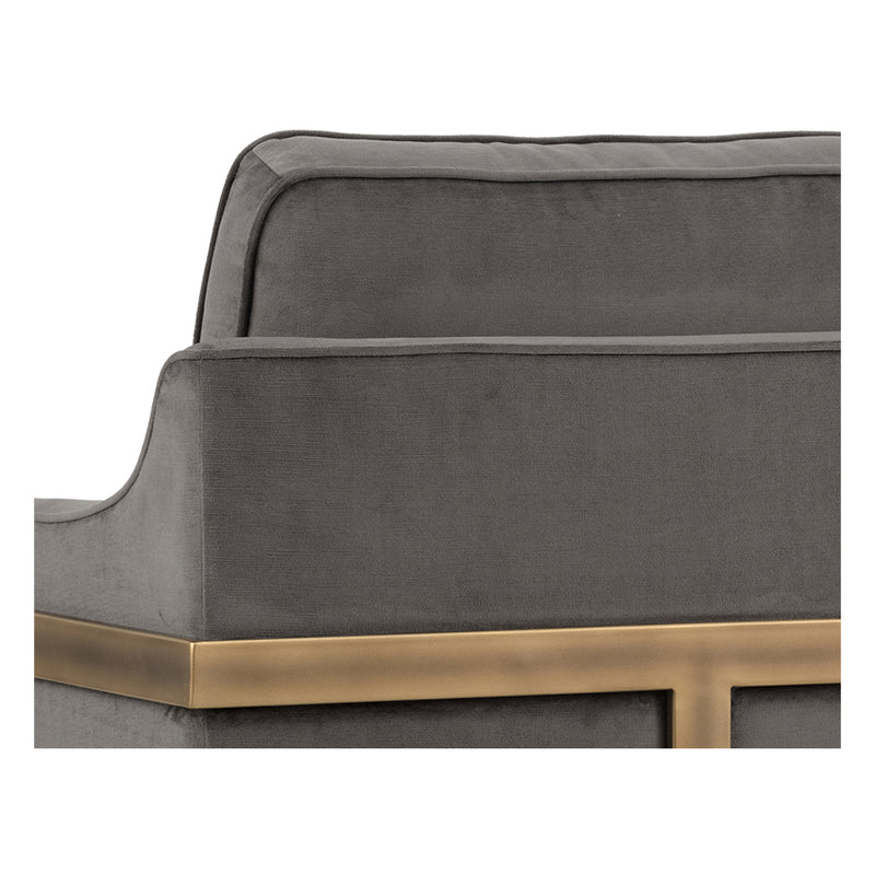 crown and birch kendall lounge chair piccolo pebble back detail