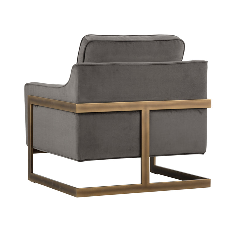 crown and birch kendall lounge chair piccolo pebble back