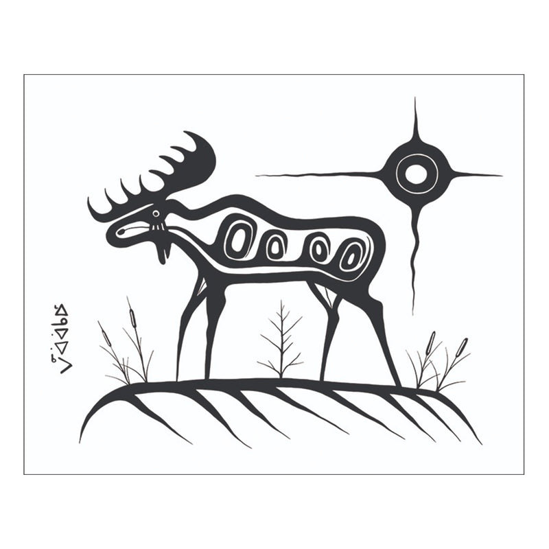 crown and birch kevin belmore moose canvas wrap front