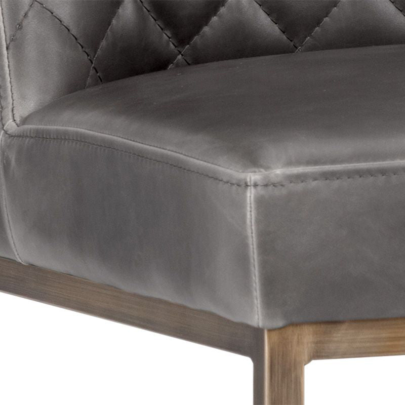 crown and birch leigh bar stool overcast grey detail