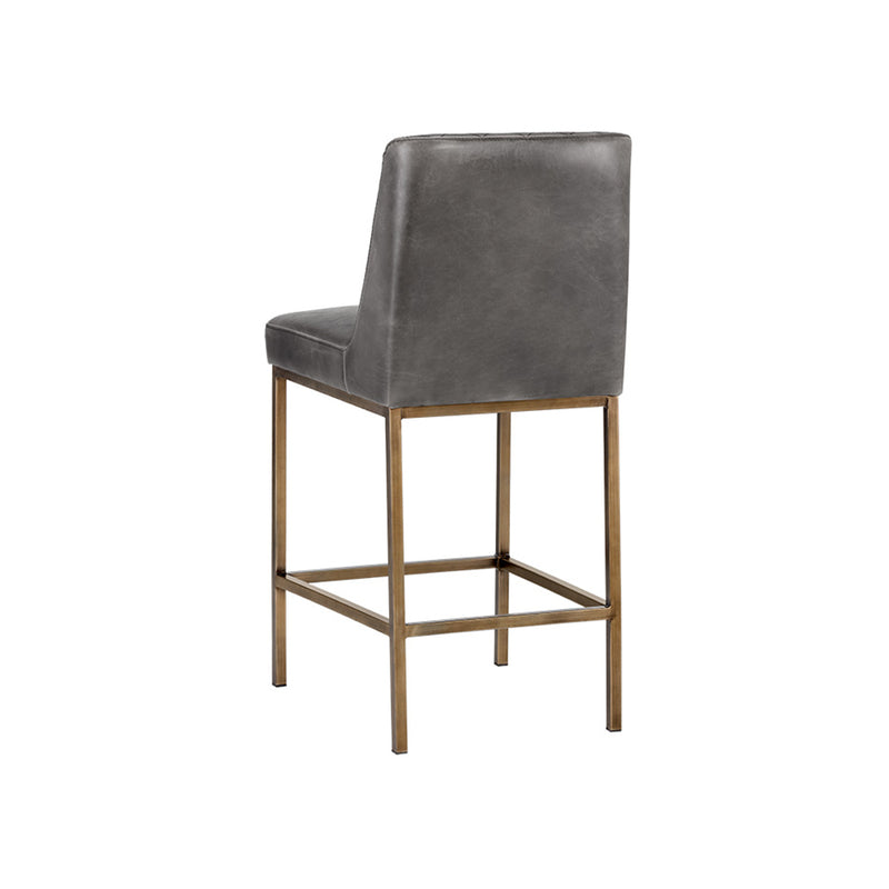 crown and birch leigh counter stool overcast grey back
