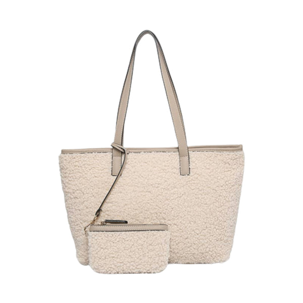 crown and birch louise tote cream front