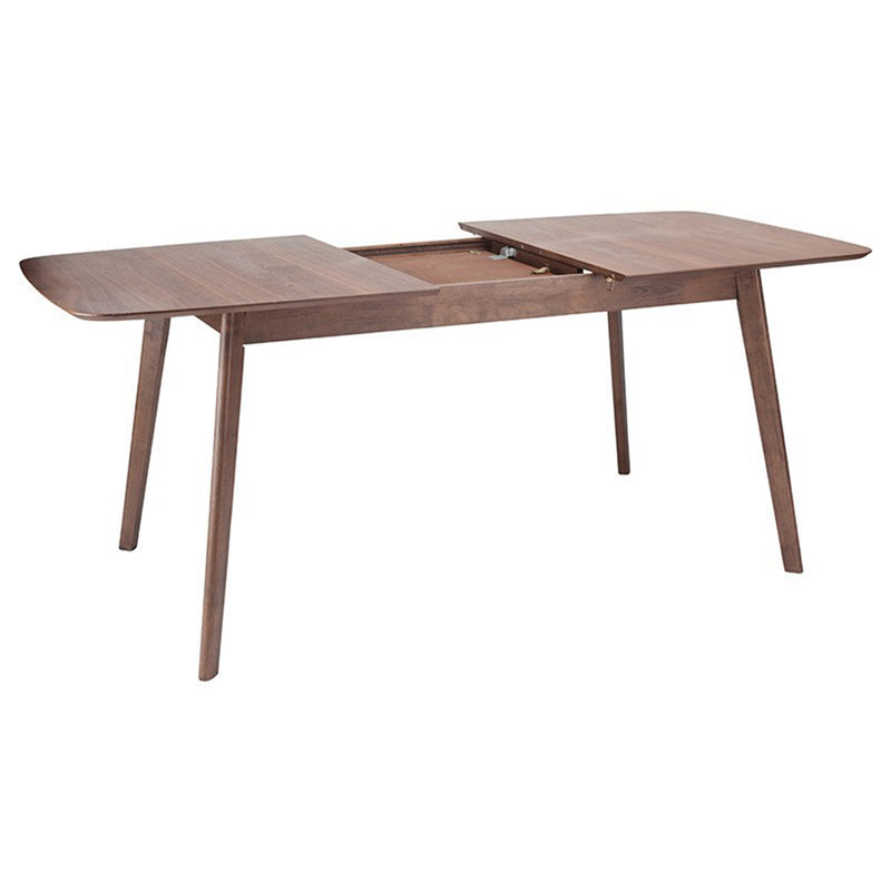 crown and birch luna dining table leaf storage angle