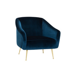 crown and birch megan occasional chair blue angle