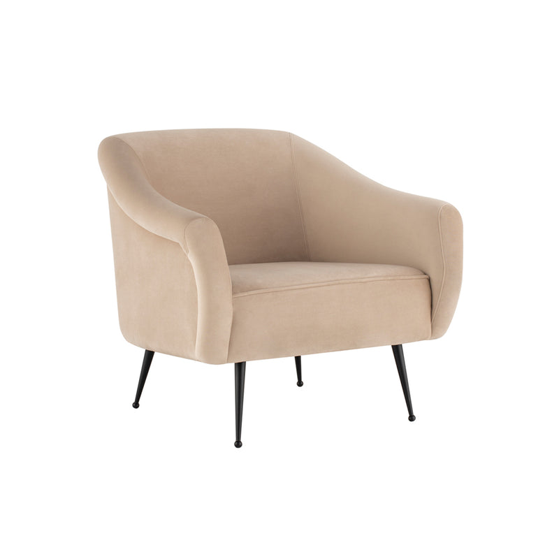 crown and birch megan occasional chair nude angle