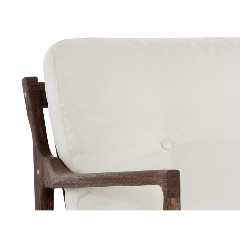 crown and birch millie occasional chair vienna cream front detail