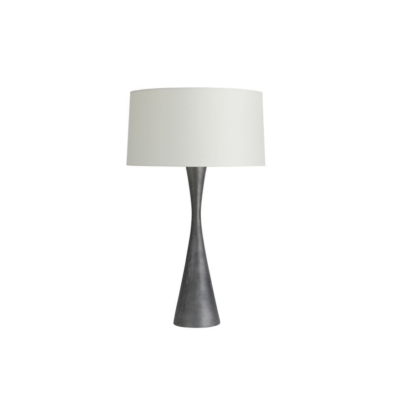 crown and birch naara table lamp antique aluminum light off