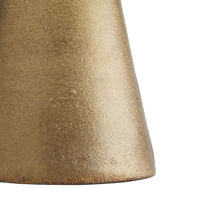 crown and birch naara table lamp antique brass base detail