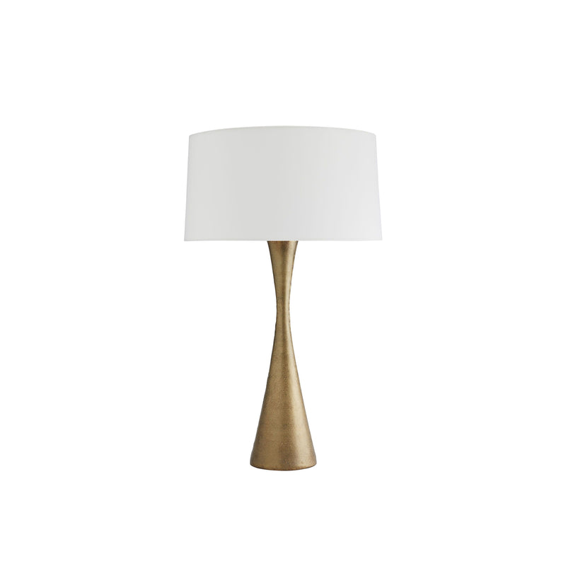 crown and birch naara table lamp antique brass light off