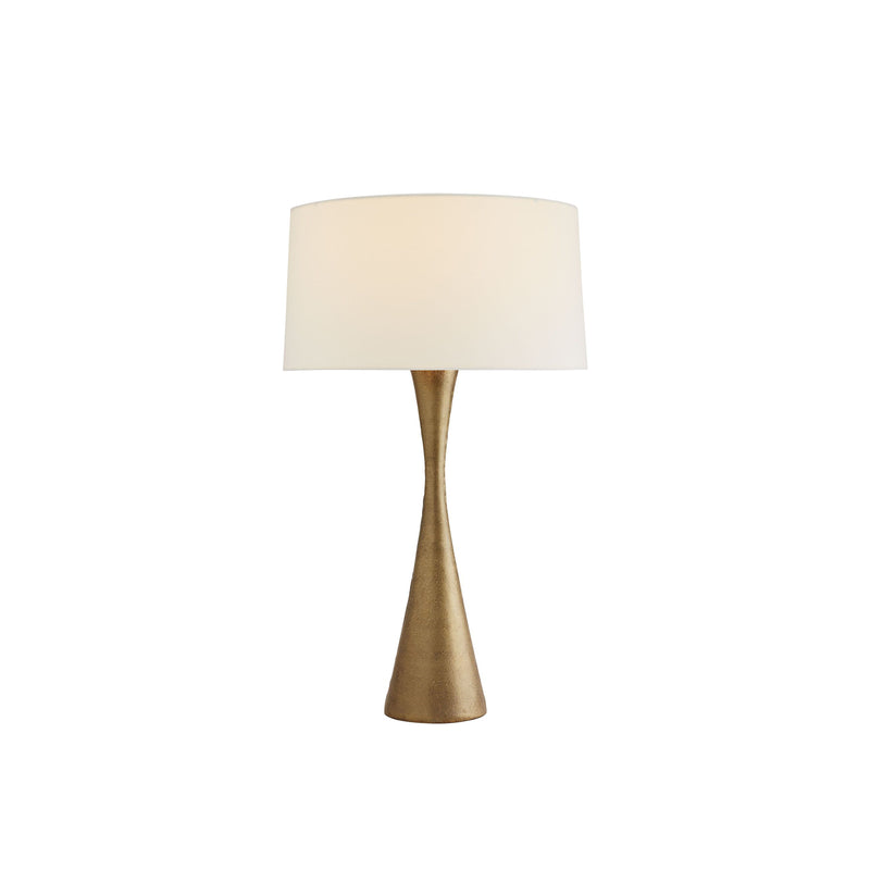 crown and birch naara table lamp antique brass light on