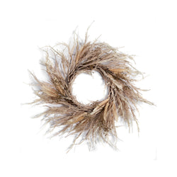 crown and birch natural wreath front