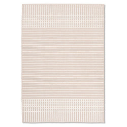 crown and birch nova washable rug beige ivory front