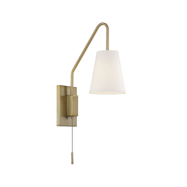 crown and birch olivia wall sconce warm brass full