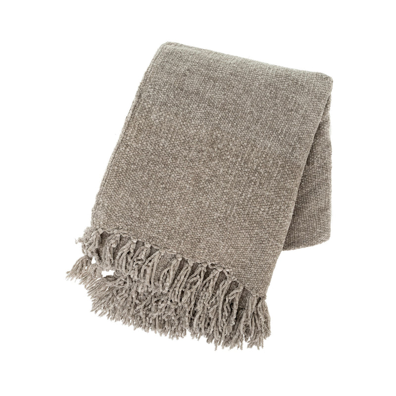 crown and birch palisades chenille throw grey front