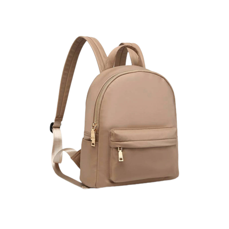 crown and birch phina backpack taupe angle