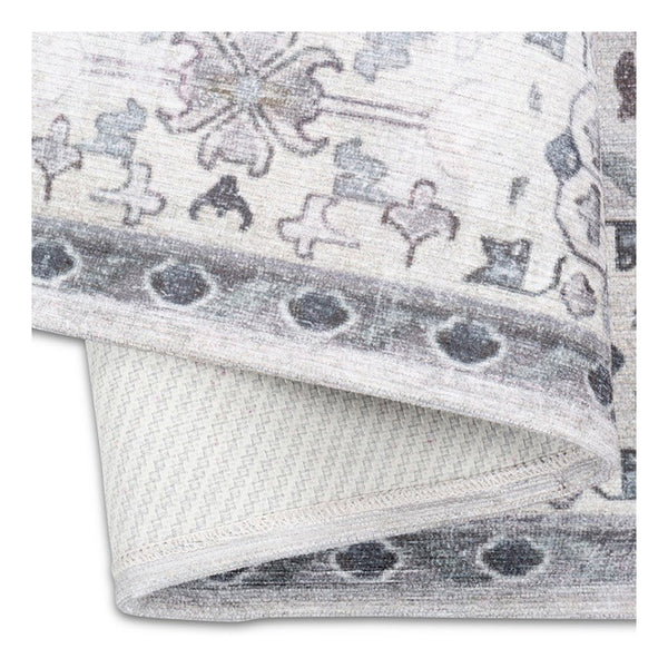 crown and birch shiloh washable rug beige back