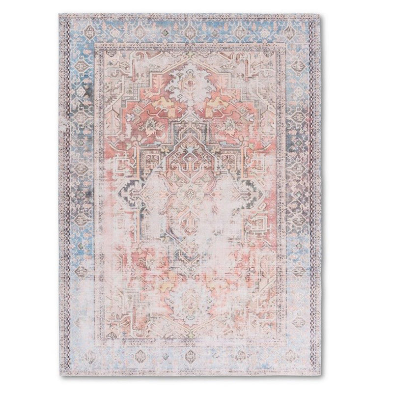 crown and birch shiloh washable rug blue orange front