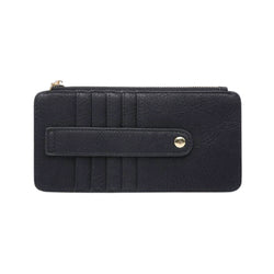 crown and birch siage card holder black front