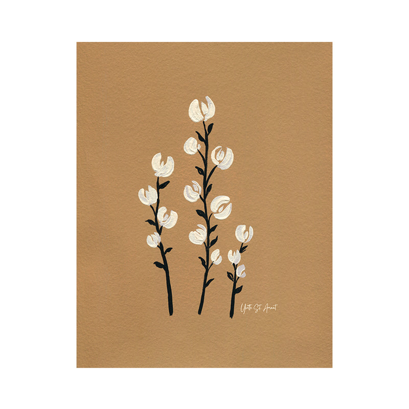 crown and birch simple florals II canvas front