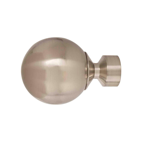 crown and birch sphere finial satin silver