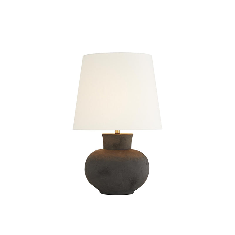 crown and birch taft table lamp light on