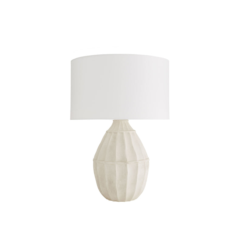 crown and birch tago table lamp egg shell light off
