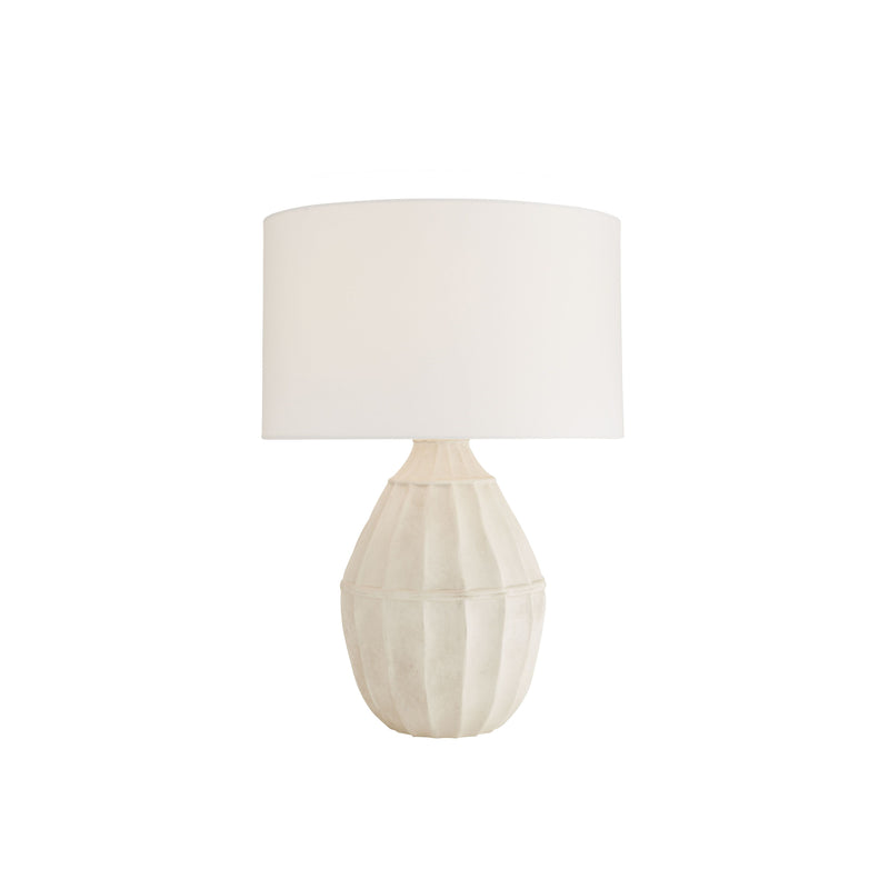 crown and birch tago table lamp egg shell light on