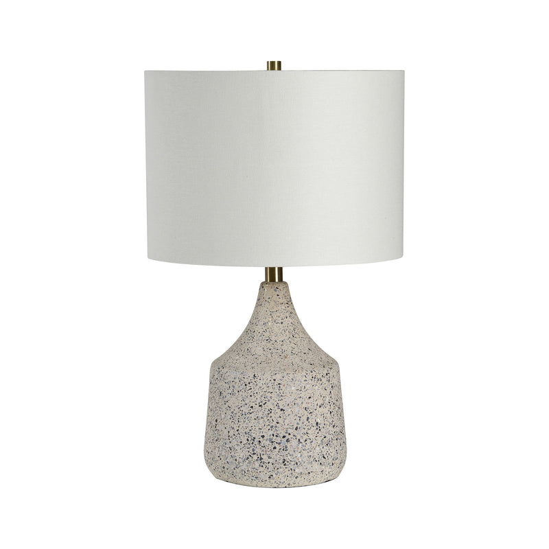 crown and birch terrazzo table lamp front off