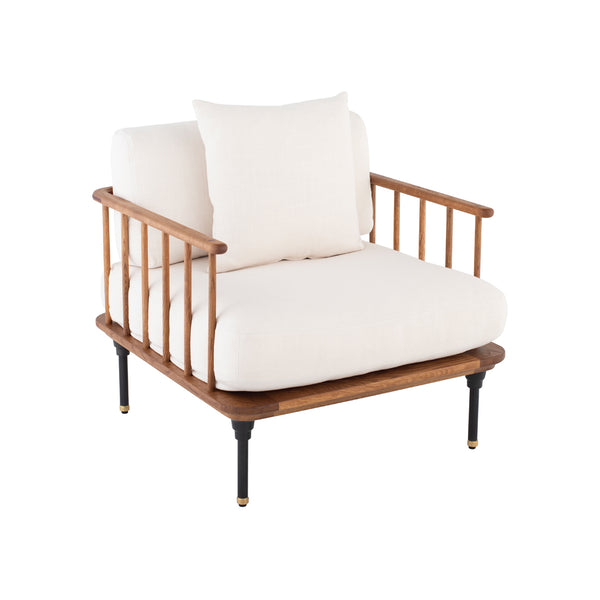 crown and birch upton occasional chair white angle