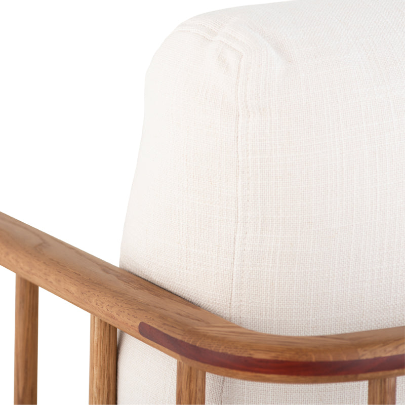 crown and birch upton occasional chair white detail