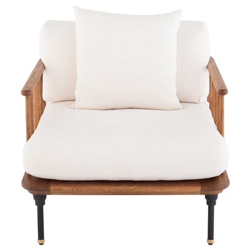 crown and birch upton occasional chair white front