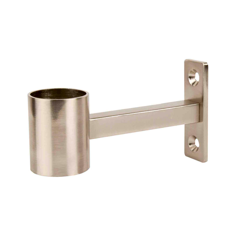 crown and birch wall ceiling bracket satin silver