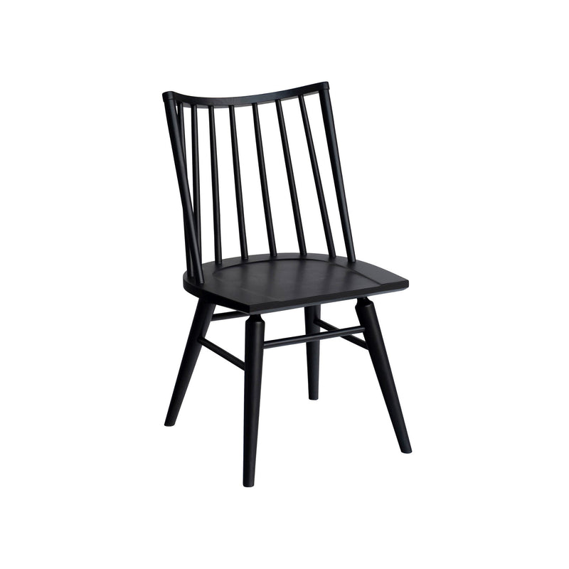 crown and birch west dining chair black angle