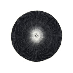 crown and birch willa woven placemat black