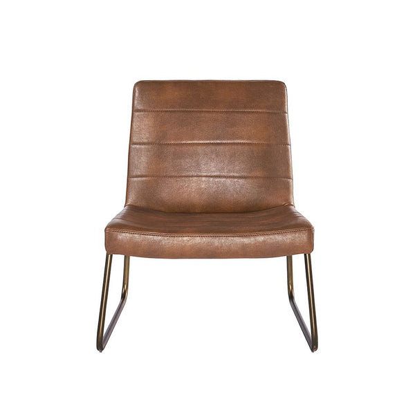 crown and birch wren occasional chair cognac front