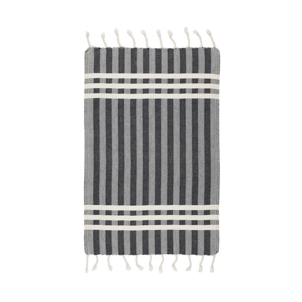 pokoloko-kitchen-towel-criss-cross-charcoal-front
